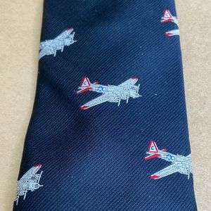 Vintage Smithsonian Institution Plane Necktie Tie
